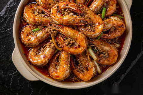 Camarão Kan Shao (干烧虾)