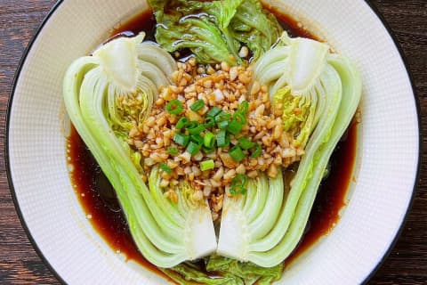 Repolho Bebê com Alho (蒜蓉娃娃菜)