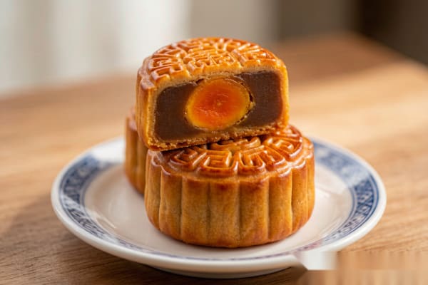Bolo da Lua (月饼) – Pastel Tradicional de Lótus