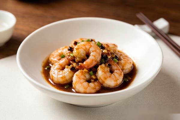 Camarão com Feijão Preto (豆豉虾仁) – Camarão Salteado com Molho de Feijão Preto Fermentado