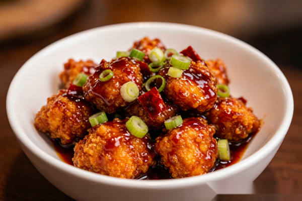 Frango General Tso (左宗棠鸡) – Frango Crocante com Molho Agridoce Picante