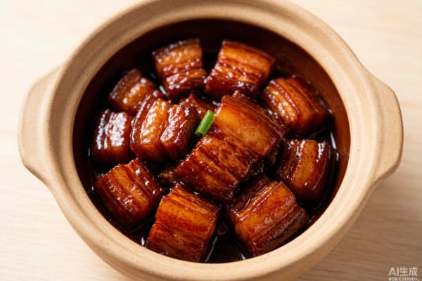 Porco Braseado Vermelho (红烧肉) – Barriga de Porco Glacada