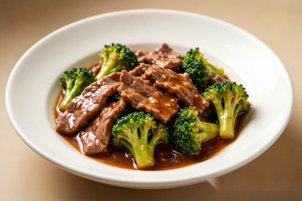 Vaca com Brócolis (西兰花炒牛肉) – Refogado Rápido de Wok