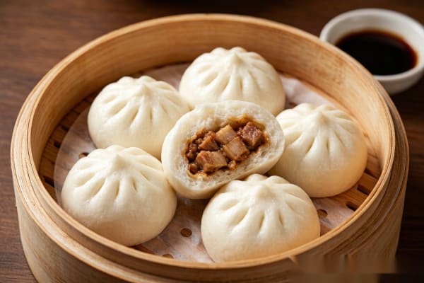 Baozi (包子) – Pãozinho no Vapor Recheado