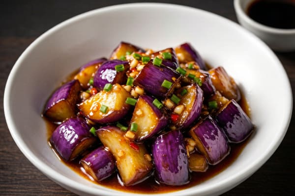 Berinjela Apimentada (鱼香茄子) – Estilo Vegetariano de Sichuan