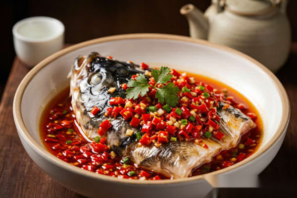 Cabeça de Peixe com Pimenta (剁椒鱼头) – Peixe ao Estilo Hunan