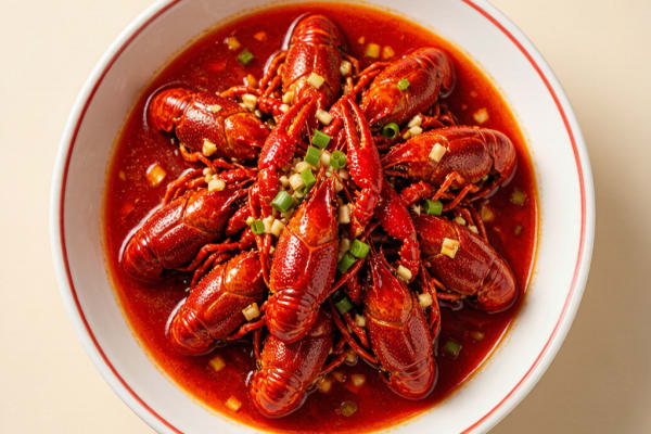 Camarão de Kouwei (口味虾) – Lagostim Apimentado de Hunan