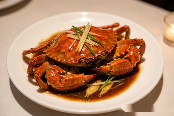 Caranguejo com Gengibre e Cebolinha (葱姜蟹) – Caranguejo Salteado Cantonês