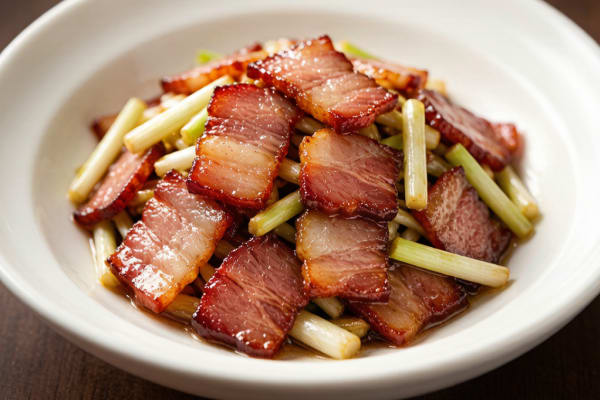 Porco Defumado de Hunan (湖南腊肉) – Barriga Defumada e Salteada, Estilo Hunan
