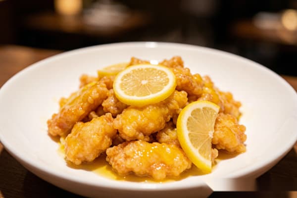 Frango com Limão (柠檬鸡) – Filés Crocantes com Molho Ácido e Doce