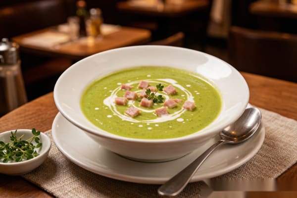 Sopa de Ervilha com Presunto (豌豆汤) – Crema Lisa