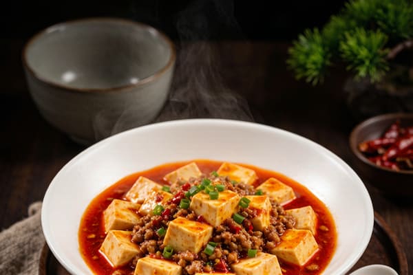 Tofu Picante de Sichuan (麻婆豆腐) – Tofu Cremoso e Ardente