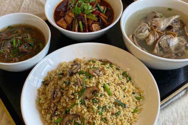 Arroz Frito com Cogumelos