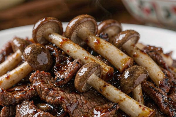 Carne Bovina com Cogumelos