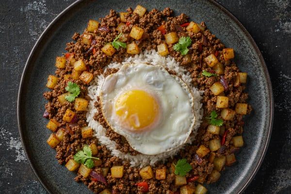 Minchi (免治) – O Clássico de Macau com Carne Moída, Batata e Ovo Frito