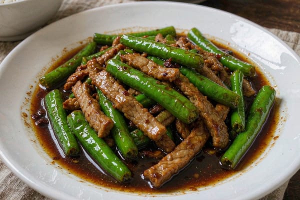 Vagem com Carne de Porco