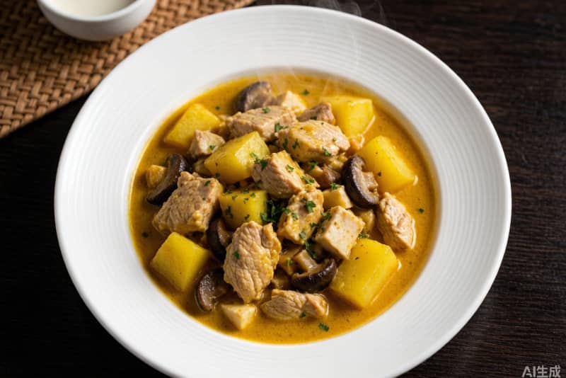 Frango ao Curry (咖喱鸡) – Frango Refogado com Molho de Curry Cremoso