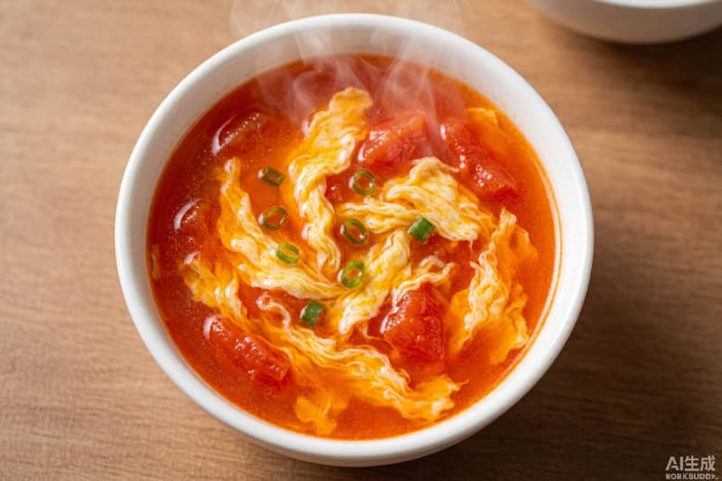 Sopa de Ovo e Tomate (番茄蛋汤) – Conforto Chinês em 10 Minutos