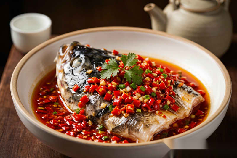 Cabeça de Peixe com Pimenta (剁椒鱼头) – Peixe ao Estilo Hunan