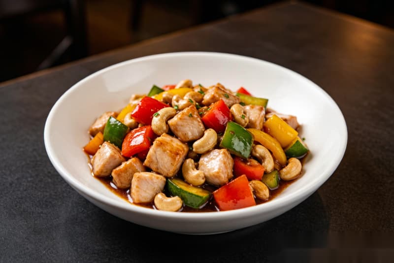 Frango com Castanha de Caju (腰果鸡丁) – Frango Crocante com Castanhas