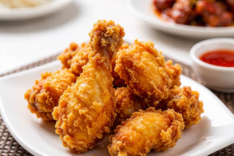 Frango Frito Crocante (炸鸡) – Frango Dourado e Suculento