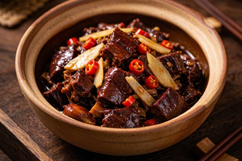 Pato com Sangue de Yongzhou (永州血鸭) – Pato Refogado com Sangue e Pimenta, Estilo Hunan