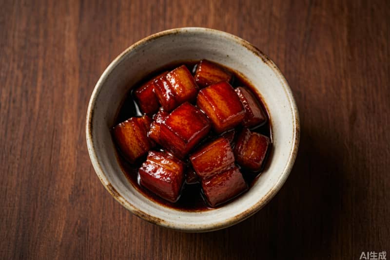 Porco Vermelho de Shanghai (红烧肉) – Barriga de Porco Braseada na Própria Gordura, Estilo Shanghai