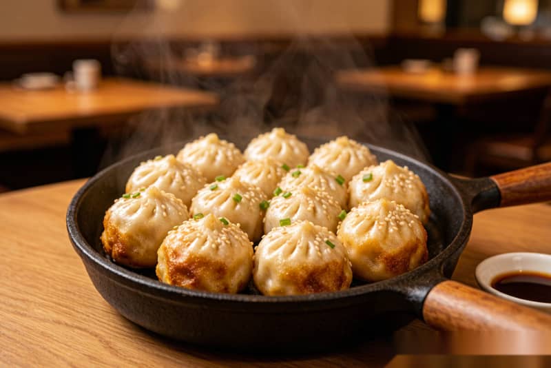 Sheng Jian Bao (生煎包) – Pãozinho Frito e no Vapor de Shanghai
