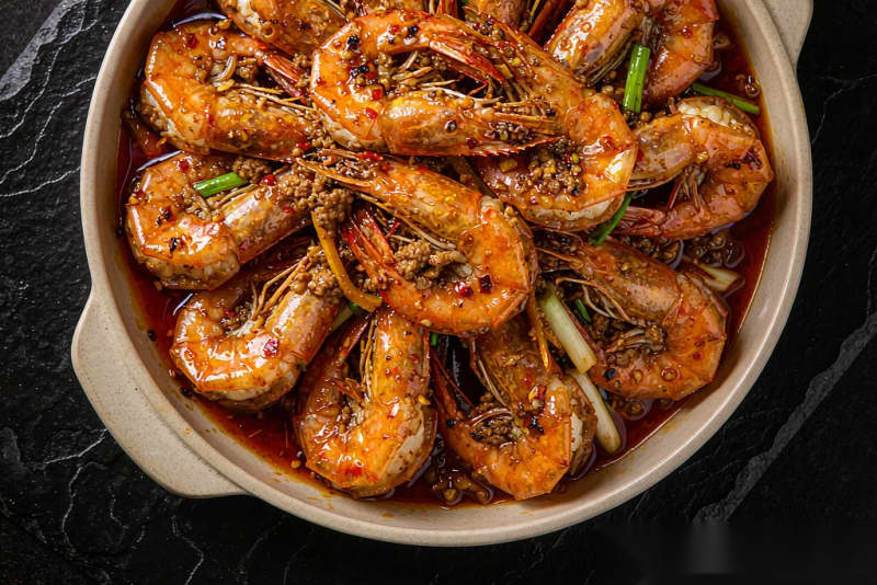 Camarão Kan Shao (干烧虾)