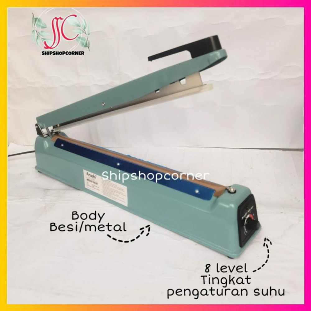Jual Arashi Impulse Sealer Body Besi 300Mm 400Mm / Iron Sealer Kemasan