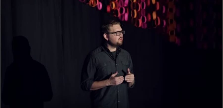 Micah Redding speaking at TEDx
