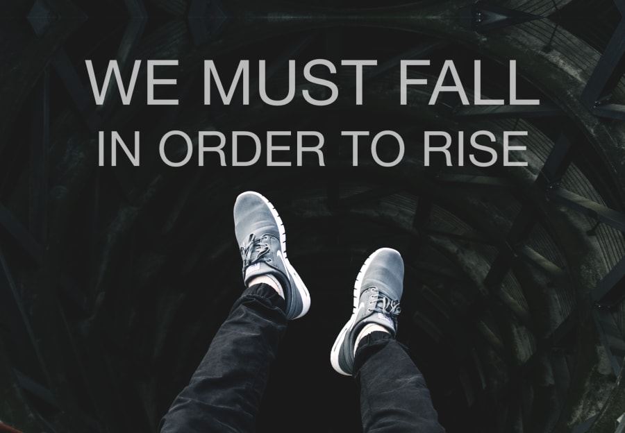 The Beginner's Paradox and the Beatitudes: We Must Fall in Order to Rise
