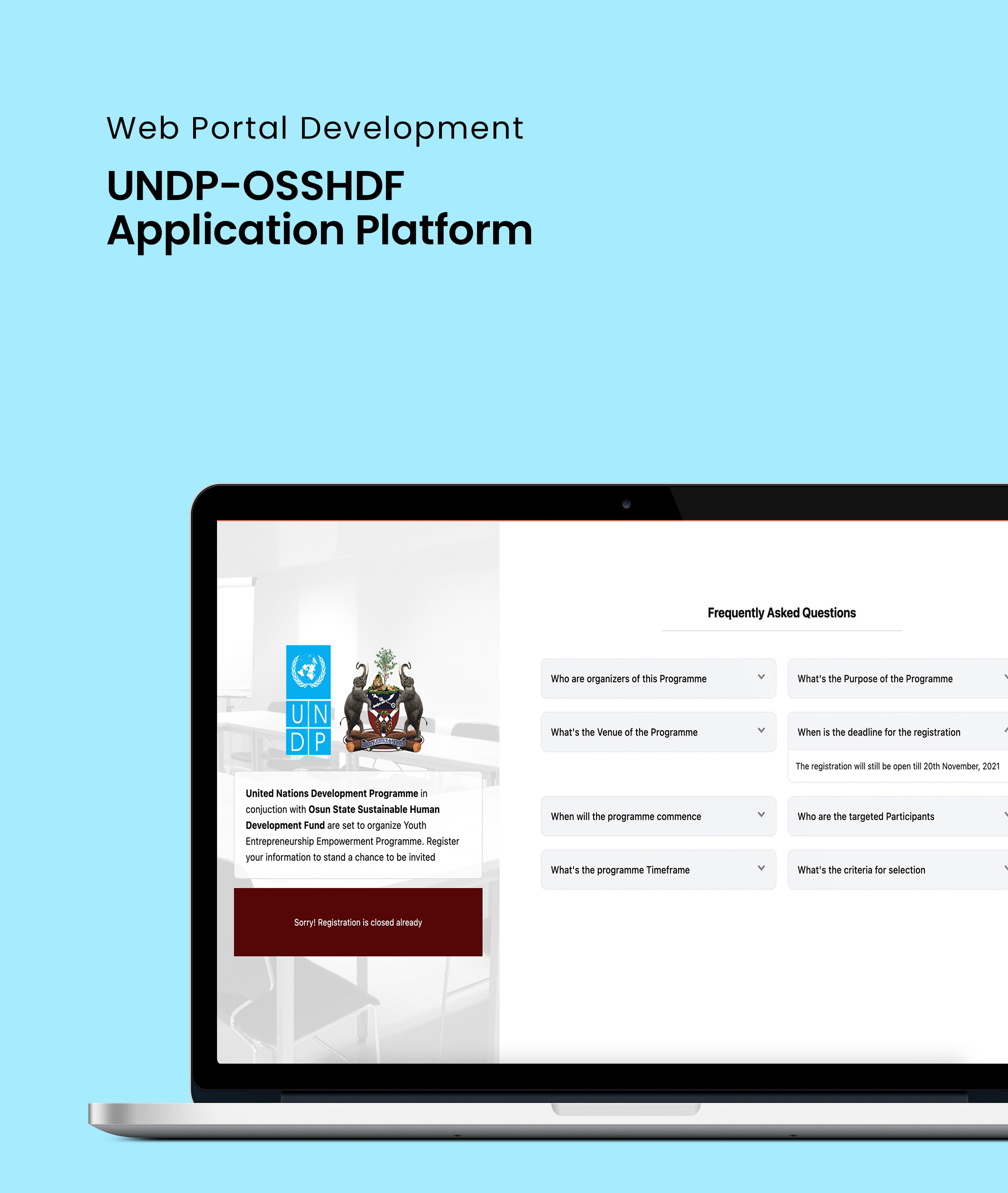 UNDP-OSSH Application Platform thumbnail