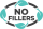 no fillers icon