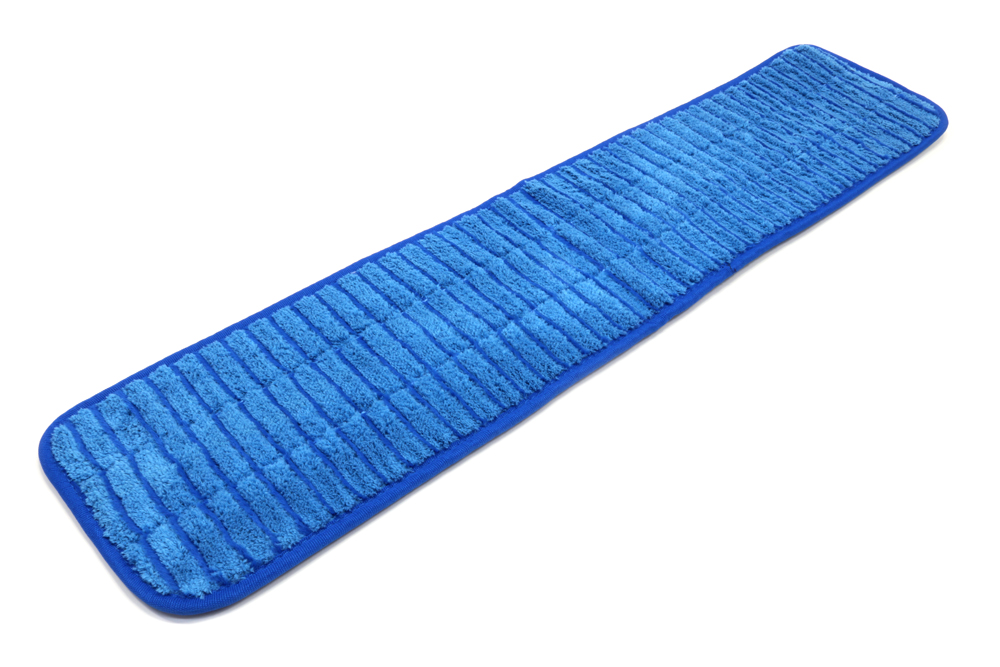 26'' x 5.5'' Microfiber Scrubber Mop Pad Vertical Stripes