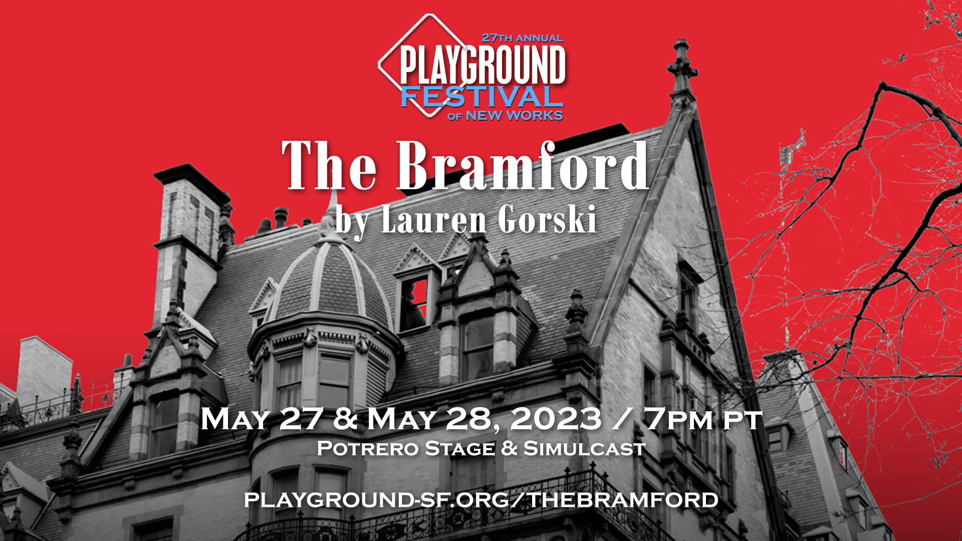 The Bramford by Lauren Gorski, a PlayGround Festival Premiere Presentation, May 27-28 at Potrero Stage and simulcast