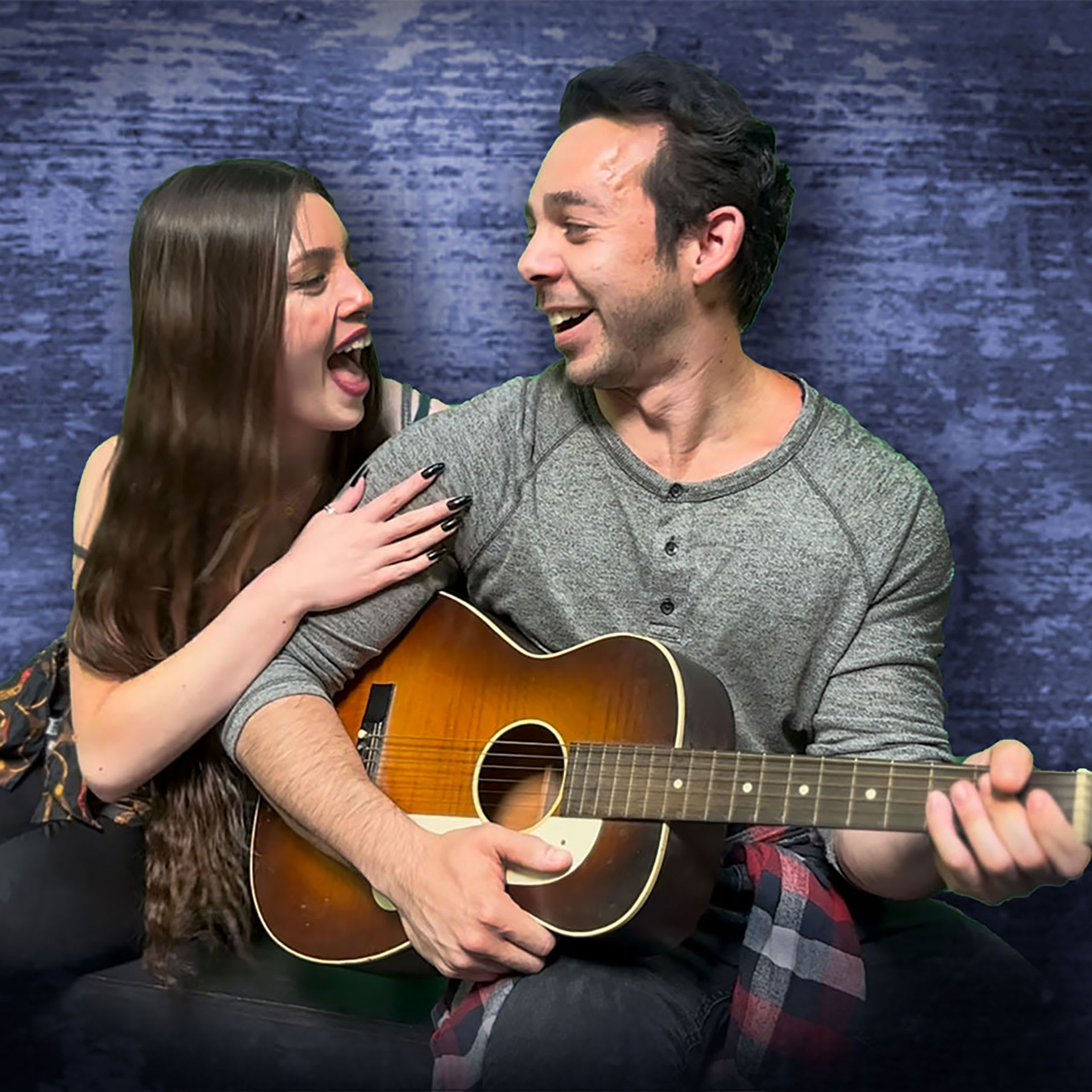 Lindsay Sporleder and Tyler Savin play "Mimi" and "Roger" in the SBMT production of Rent