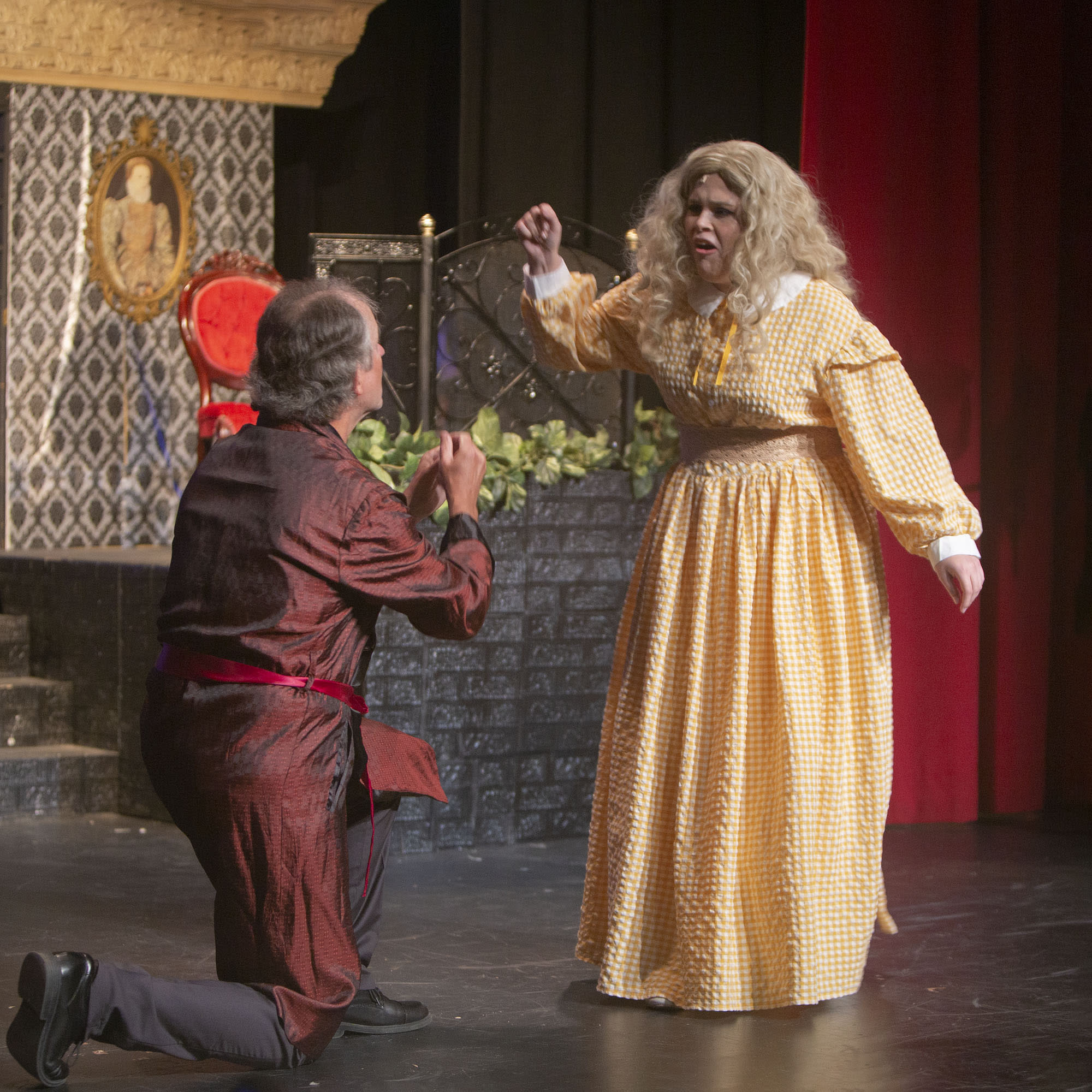 Judge Turpin proposes to his ward Johanna, who recoils in terror and revulsion