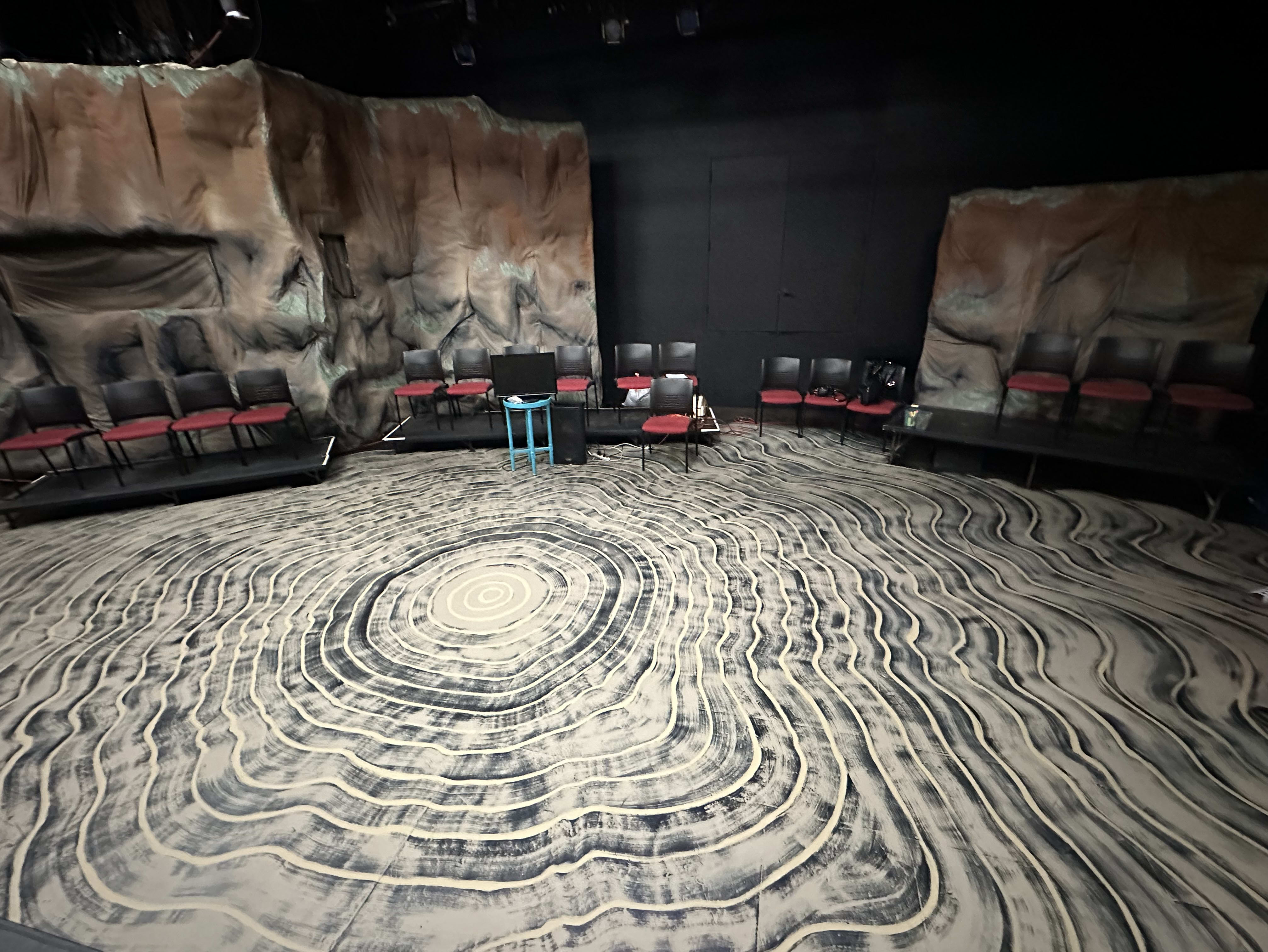 stage design resembling the inside of a big old tree