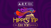 Hippest Trip – The Soul Train Musical logo on a purple background