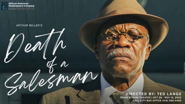 Poster for 'Death of a Salesman' Theater Play: Willy Loman, the Struggling Salesman in Pursuit of the American Dream. Show Da