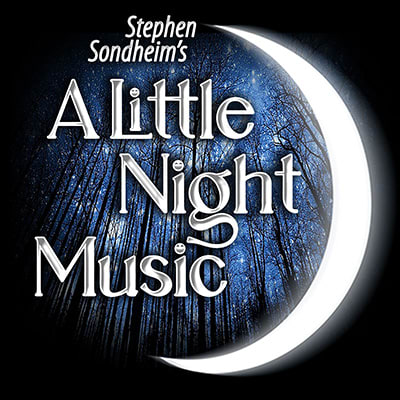 A Little Night Music logo against a starry forest sky