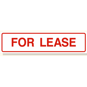 FOR LEASE sign rider