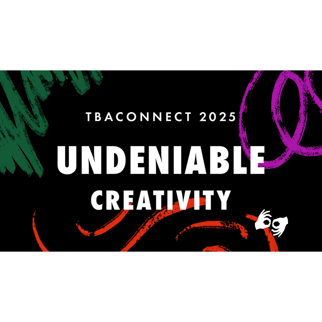 TBAConnect25 banner with ASL interpretation graphic