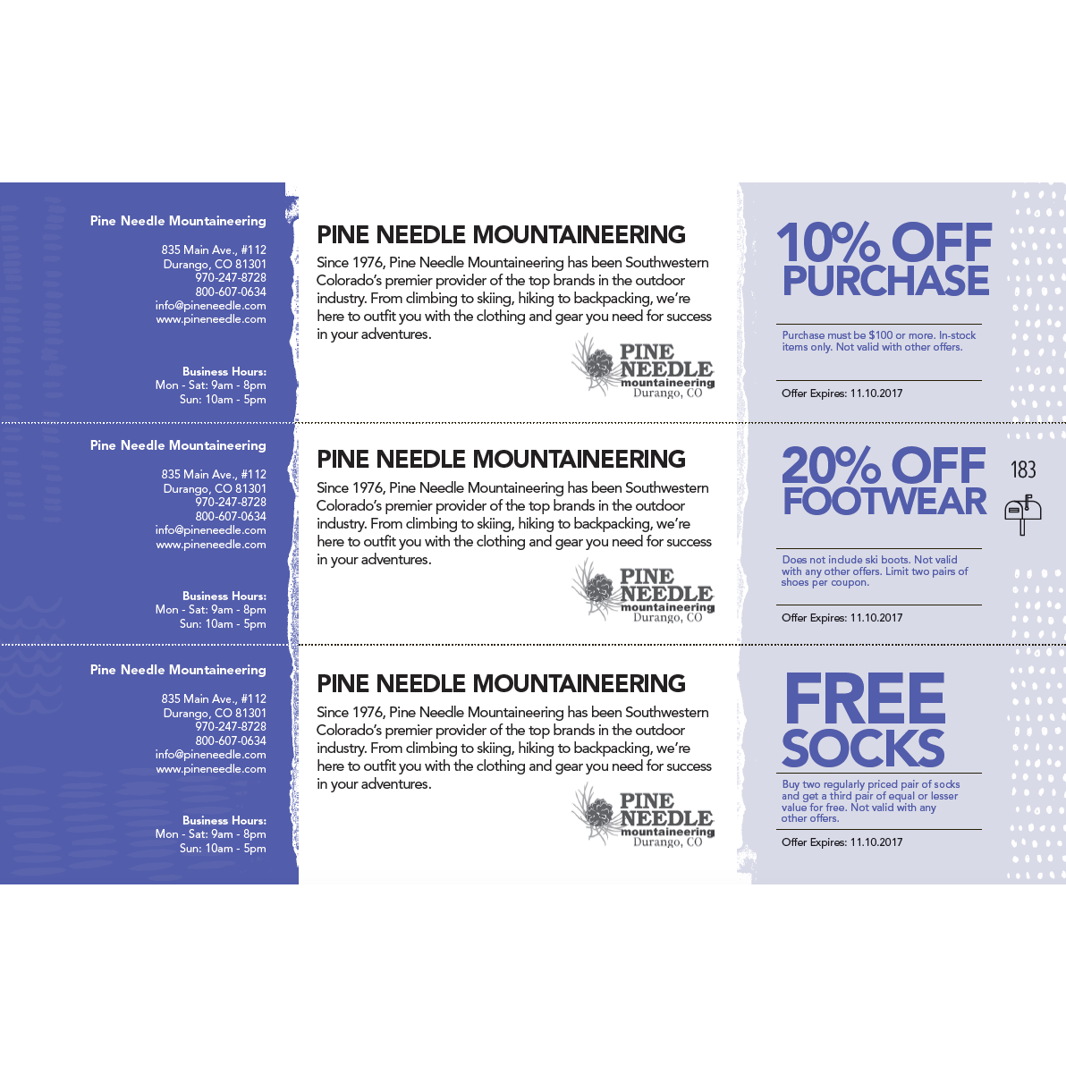 Be Local Book Content: 3 Coupons