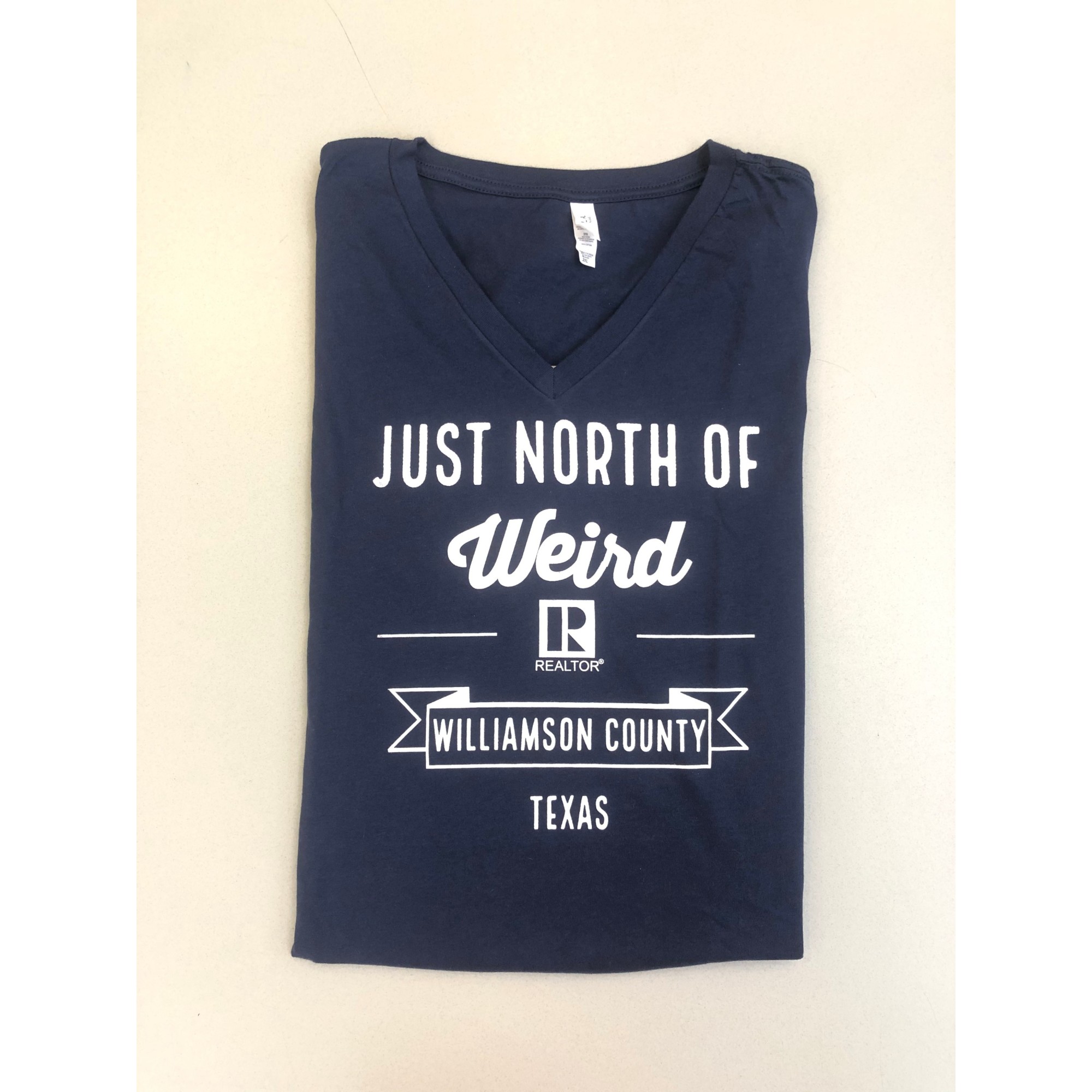 Just North Of Weird NAVY REALTOR® V-Neck provided by WCREALTORS