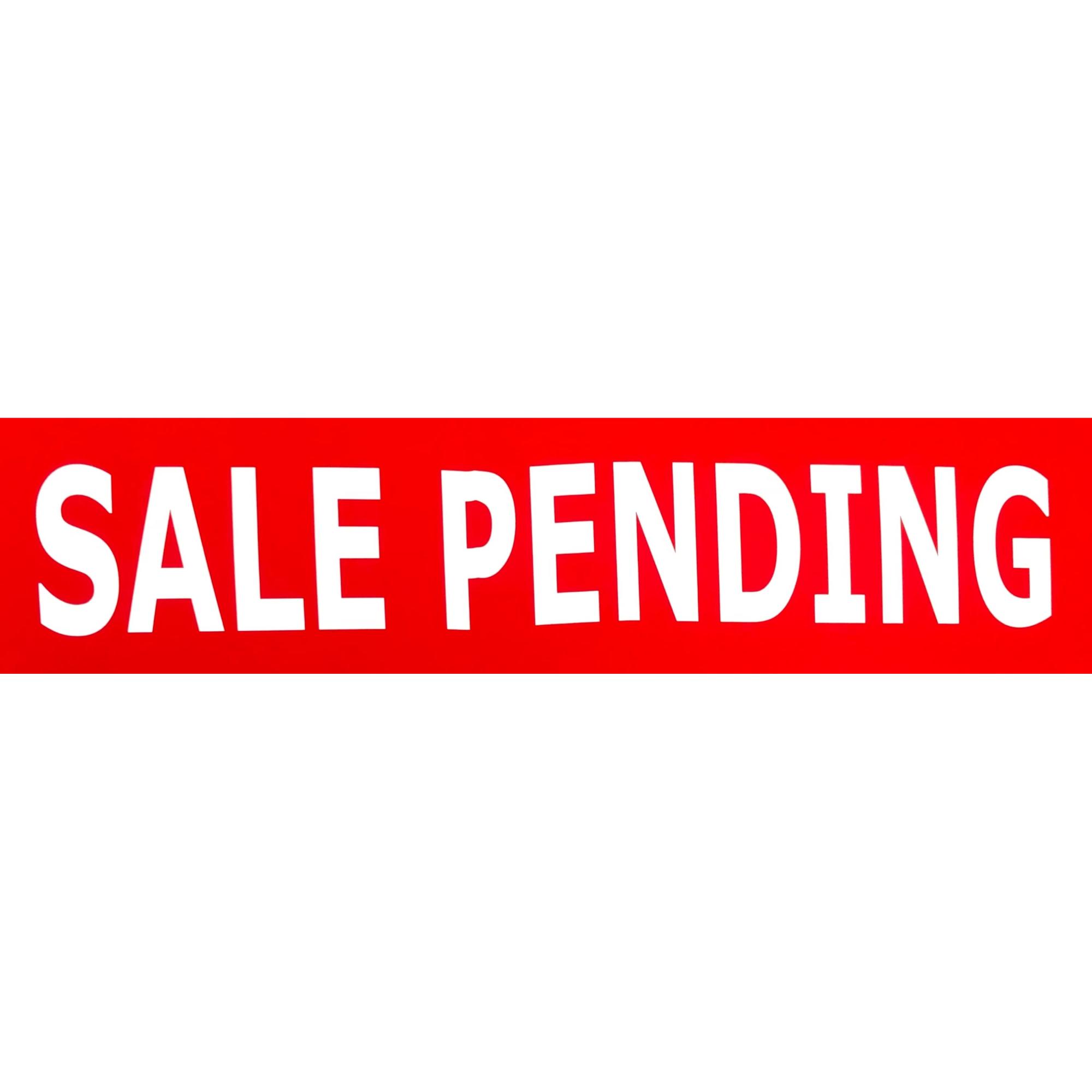 Sale Pending Sticker (6X18) provided by WCREALTORS