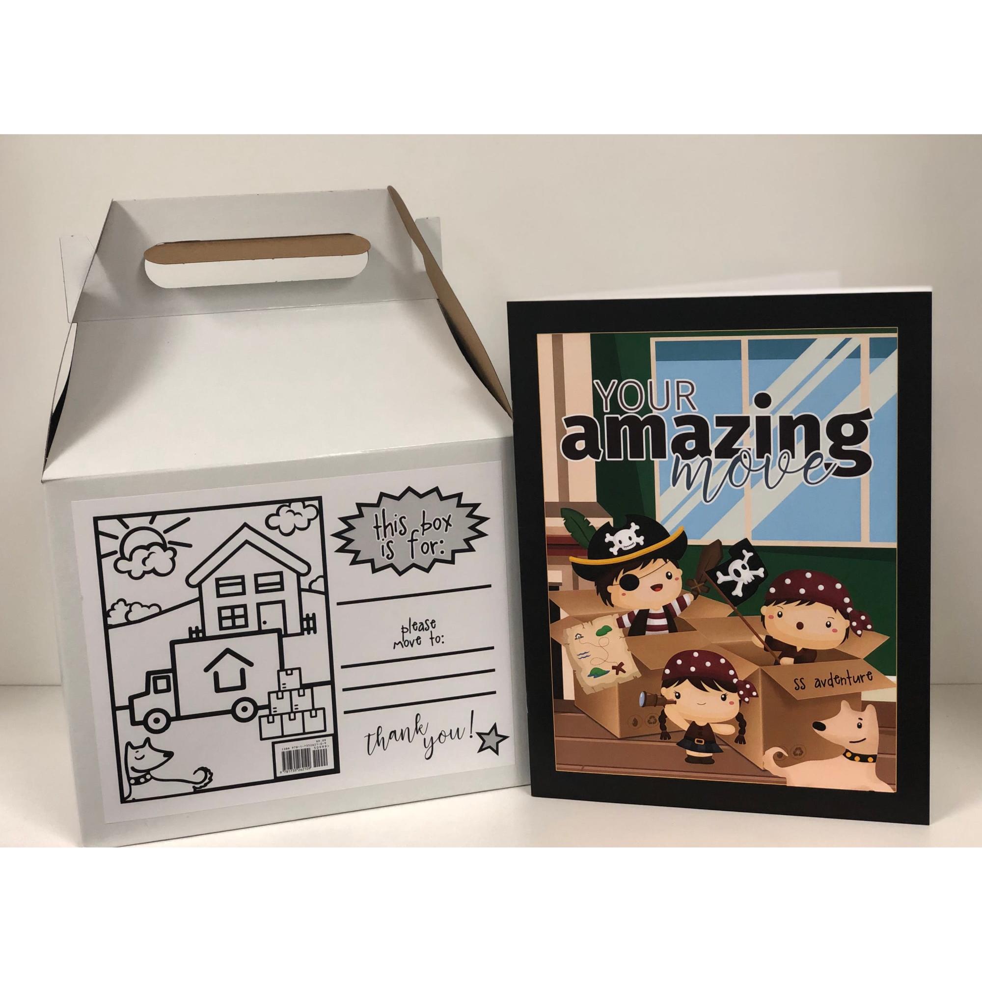 Your Amazing Move, Moving Box, Children Moving, Coloring Book