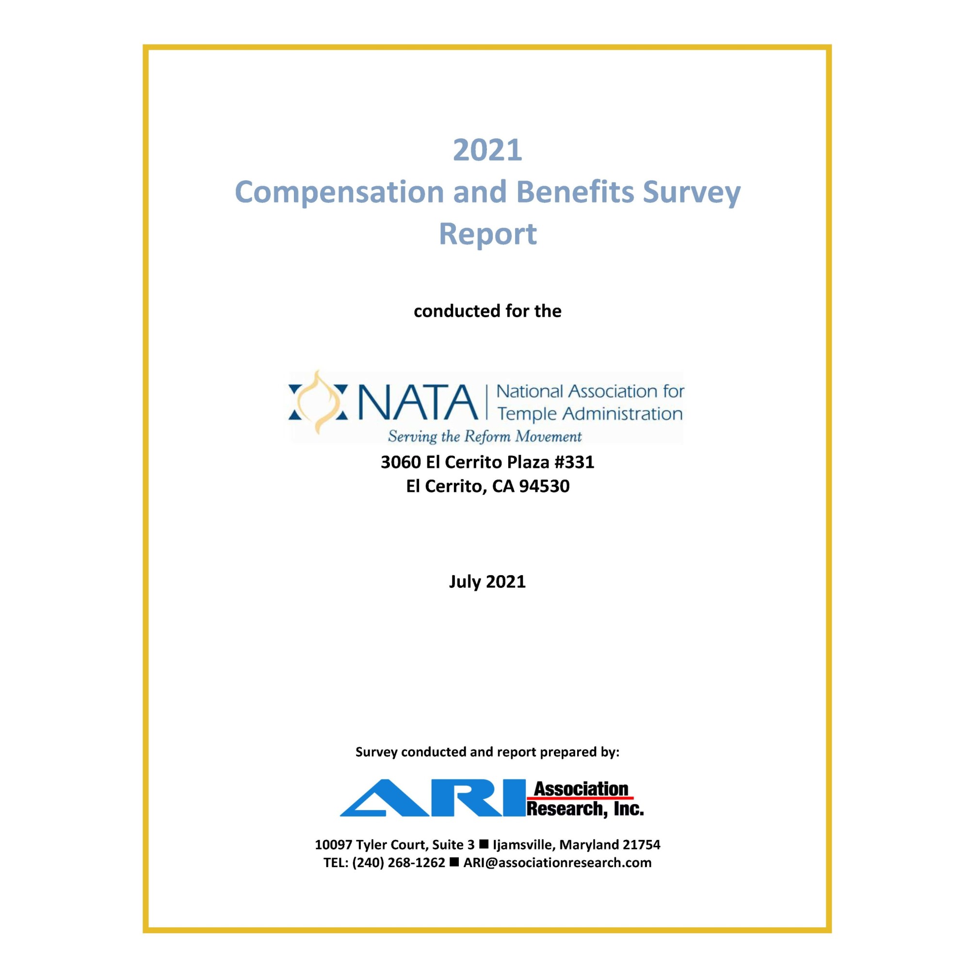 2021 Salary Survey report cover