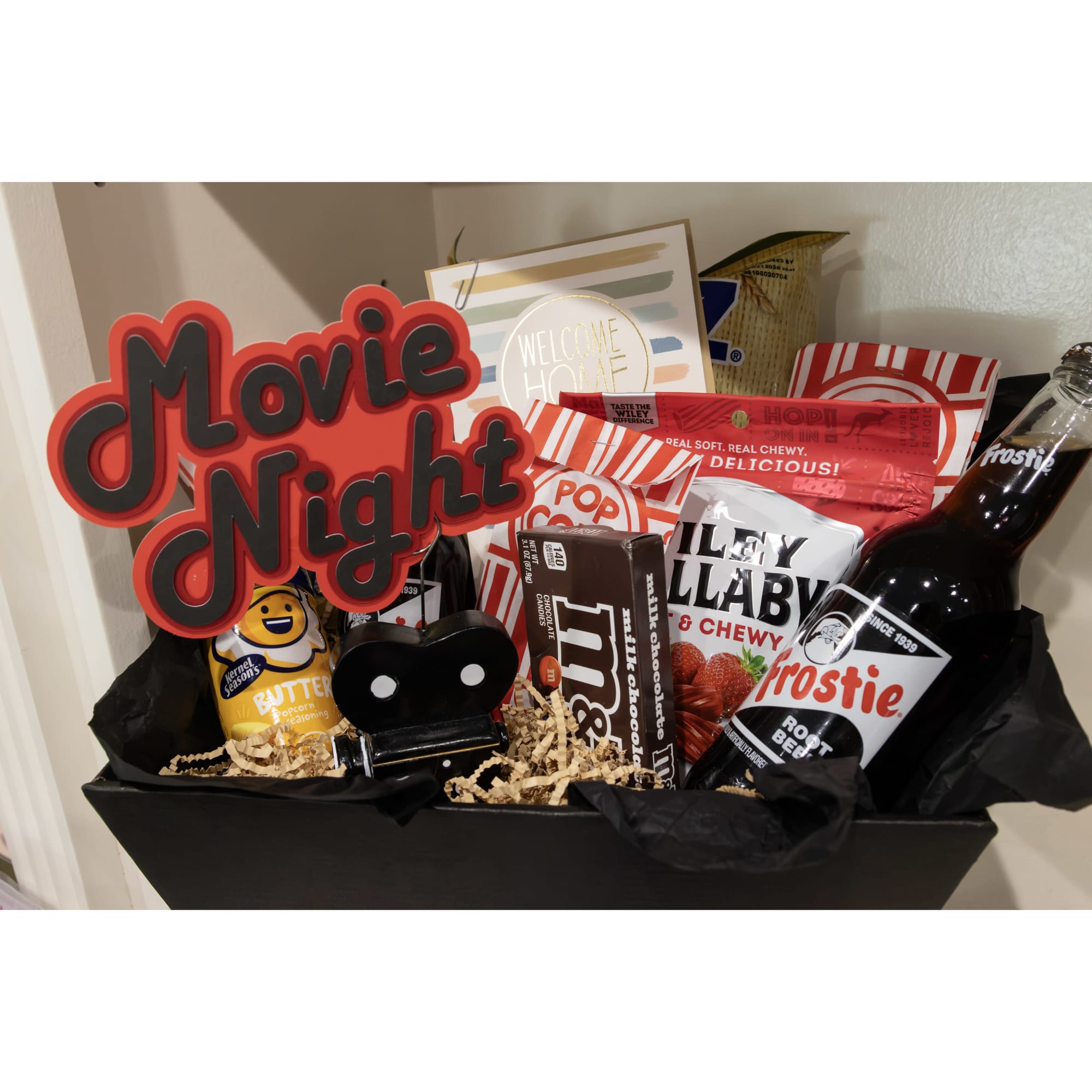 Movie Night Closing Gift Basket